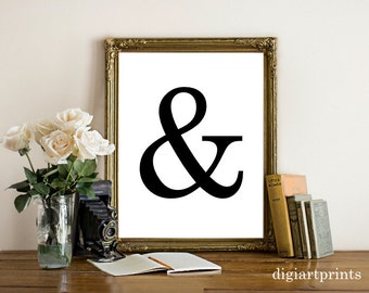 Ampersand Wall Art ampersand wall decor | etsy Ampersand Wall Art ampersand wall decor | etsy
