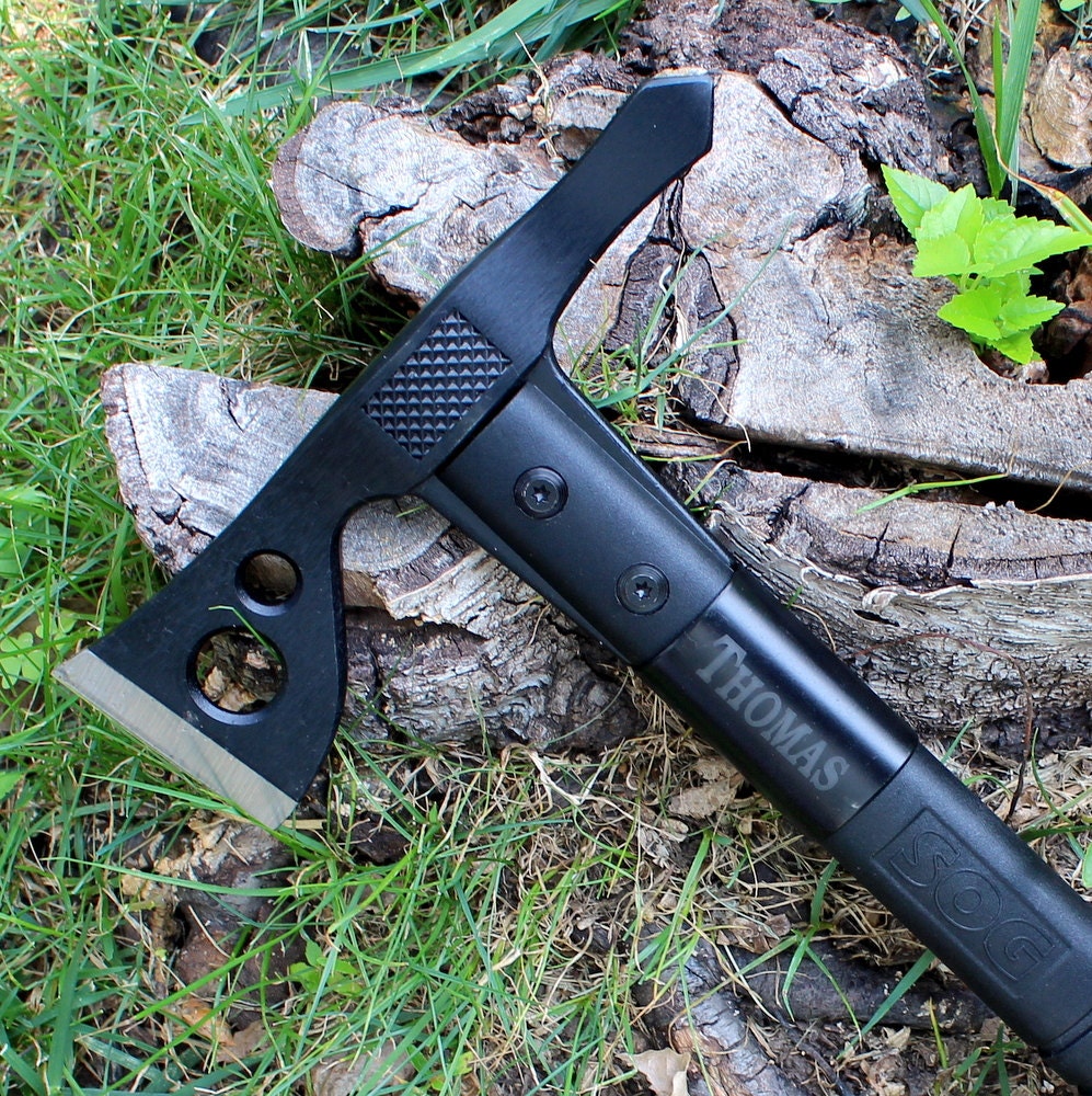 Hatchet Axe by SOG: The Fasthawk Black Personalized