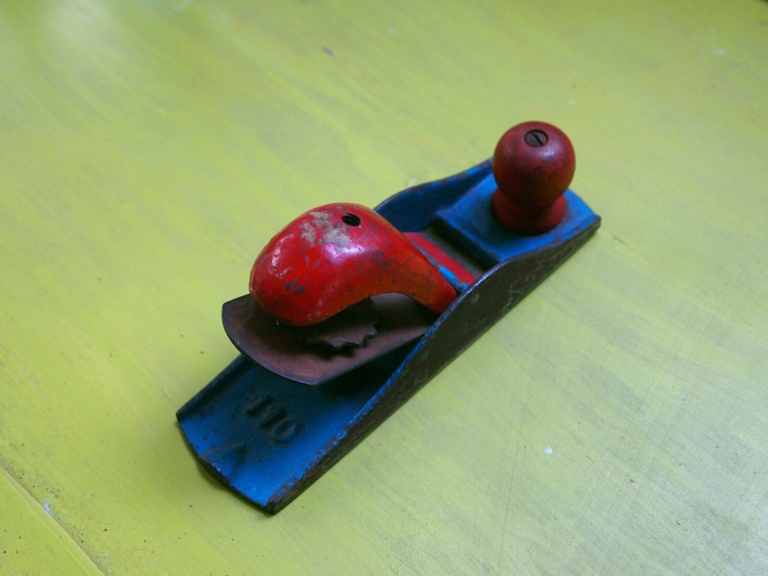 Antique Metal Hand Planer Industrial Tool Metal by APeaceofMyMind