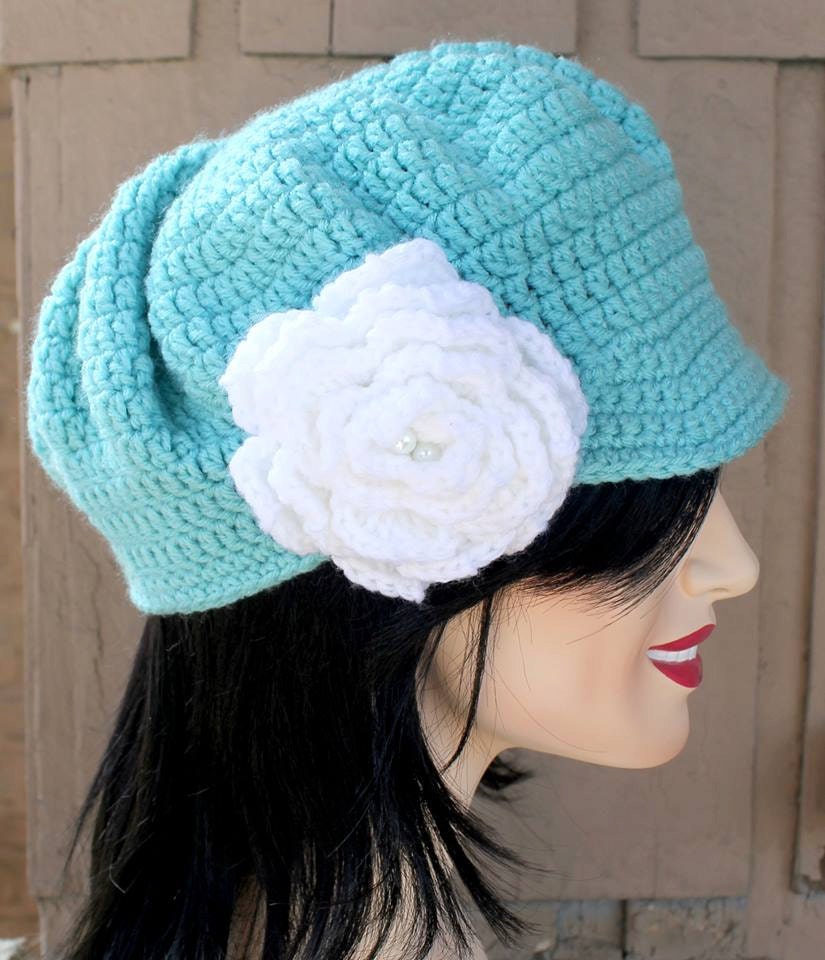 Crochet Slouchy Newsboy Hat newsboy hat crochet newsboy hat