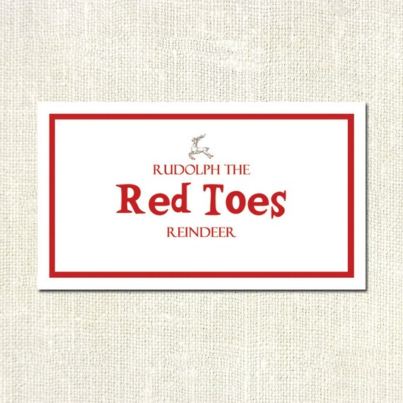 Printable Rudolph The Red Toes Reindeer By Jennifertownsend