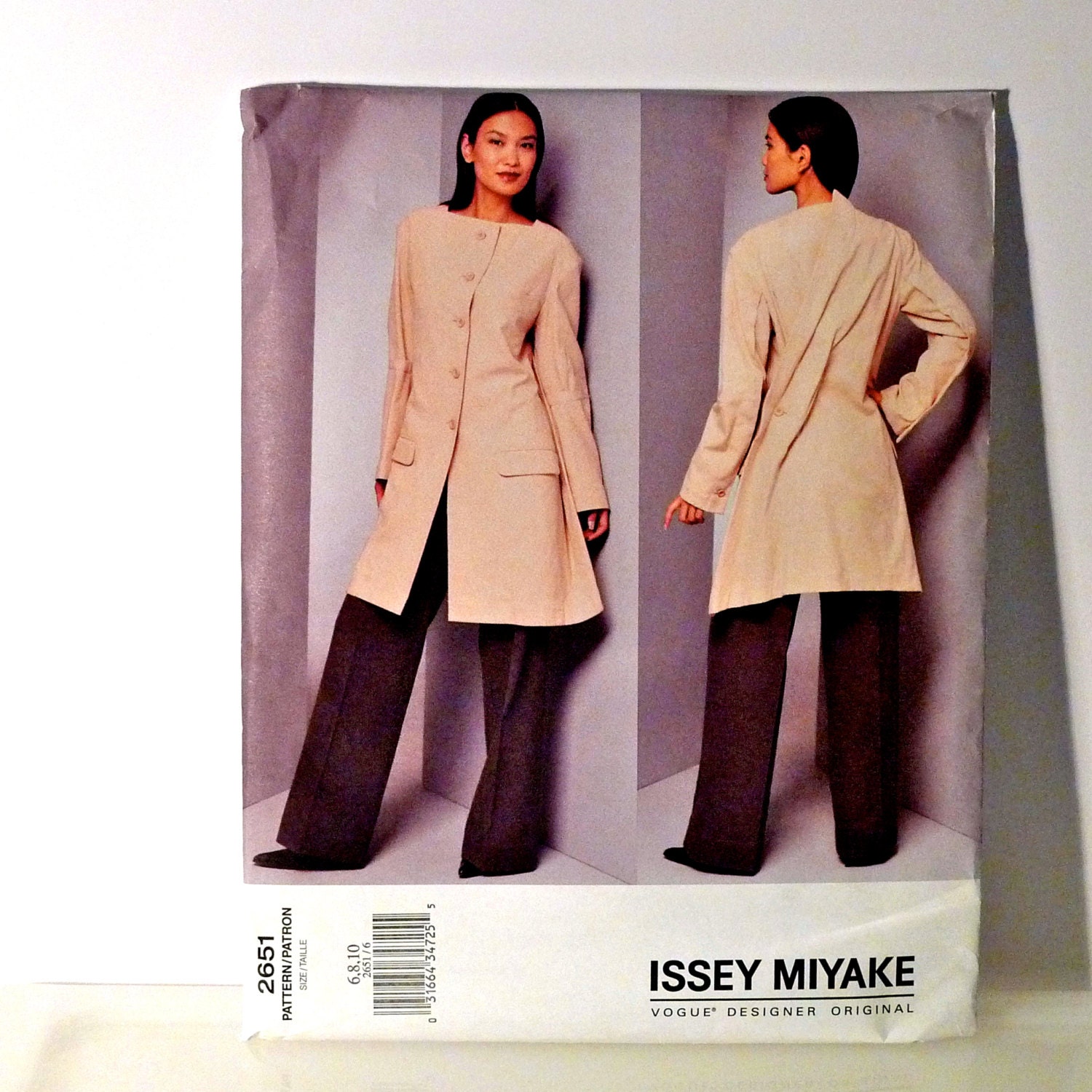 Issey Miyake Sewing Pattern Vogue 2651 Jacket by plattermatter2