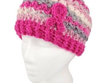 Breast Cancer Ribbon Support Beanie