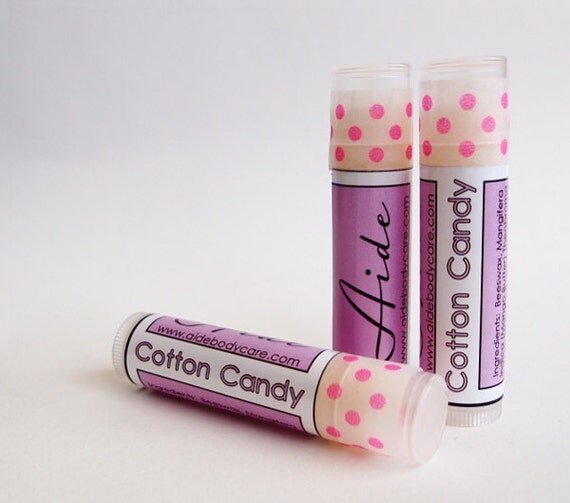 Cotton Candy Lip Balm All Natural Lip Balm Cotton by aidebodycare