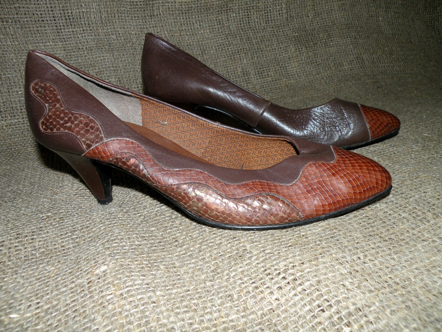 vintage brown leather shoes
