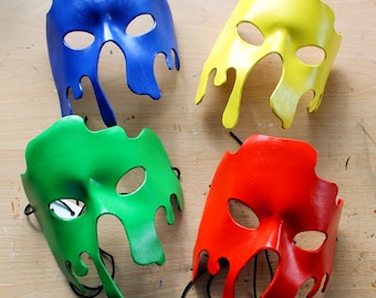 Splat leather mask - Made to Order