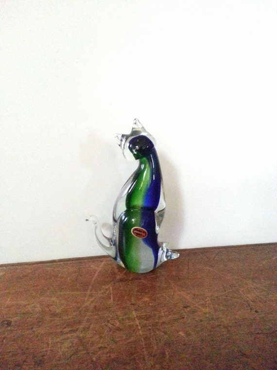 murano cat figurine