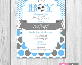 Soccer Baby Shower Invitations 5