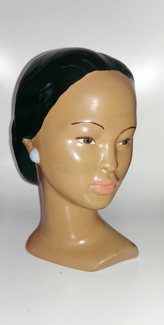 Marwal-Figurines Vintage Marwal Polynesian Lady Chalkware Lady head Bust//Mid Century ...