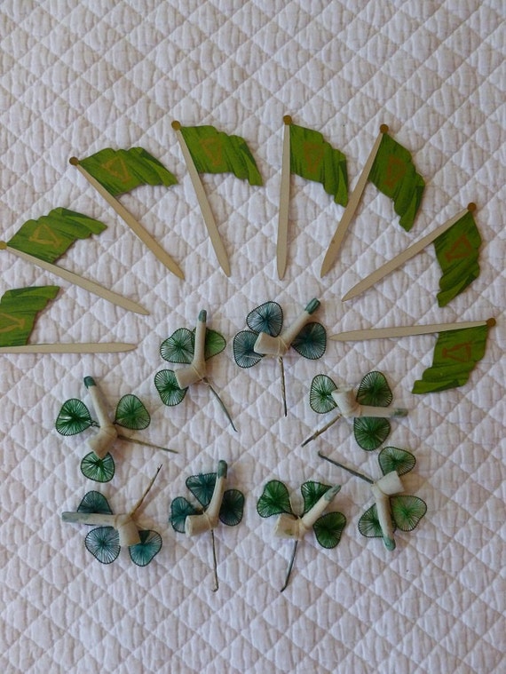 Lot of Vintage St. Patrick’s Day Food Picks Appetizer