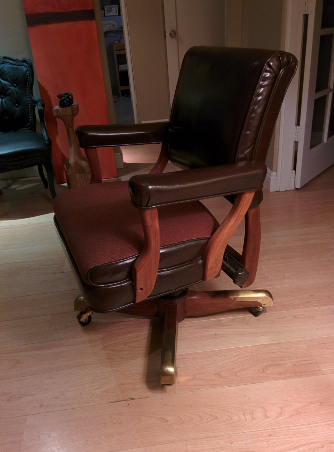 RESERVED Vintage JFK gunlocke executive office chair 1960s