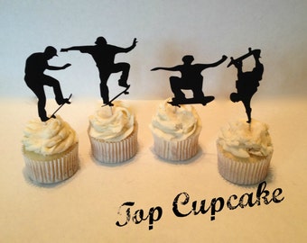 Skateboarding Cupcake Toppers -12