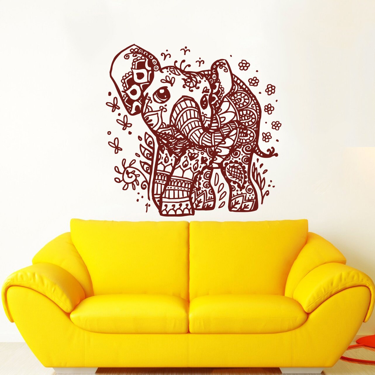 Indian Elephant Wall Decals Elephant Wall Decal Vinyl Sticker