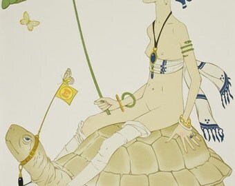 Phillipe Noyer "La Tortue" - S/N Serigraph - Retail 700.00 - COA - See Live at GallArt - Buy/Sell/Trade
