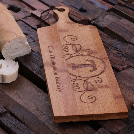 Personalized Wood Cutting Bread Cheese Chopping Board