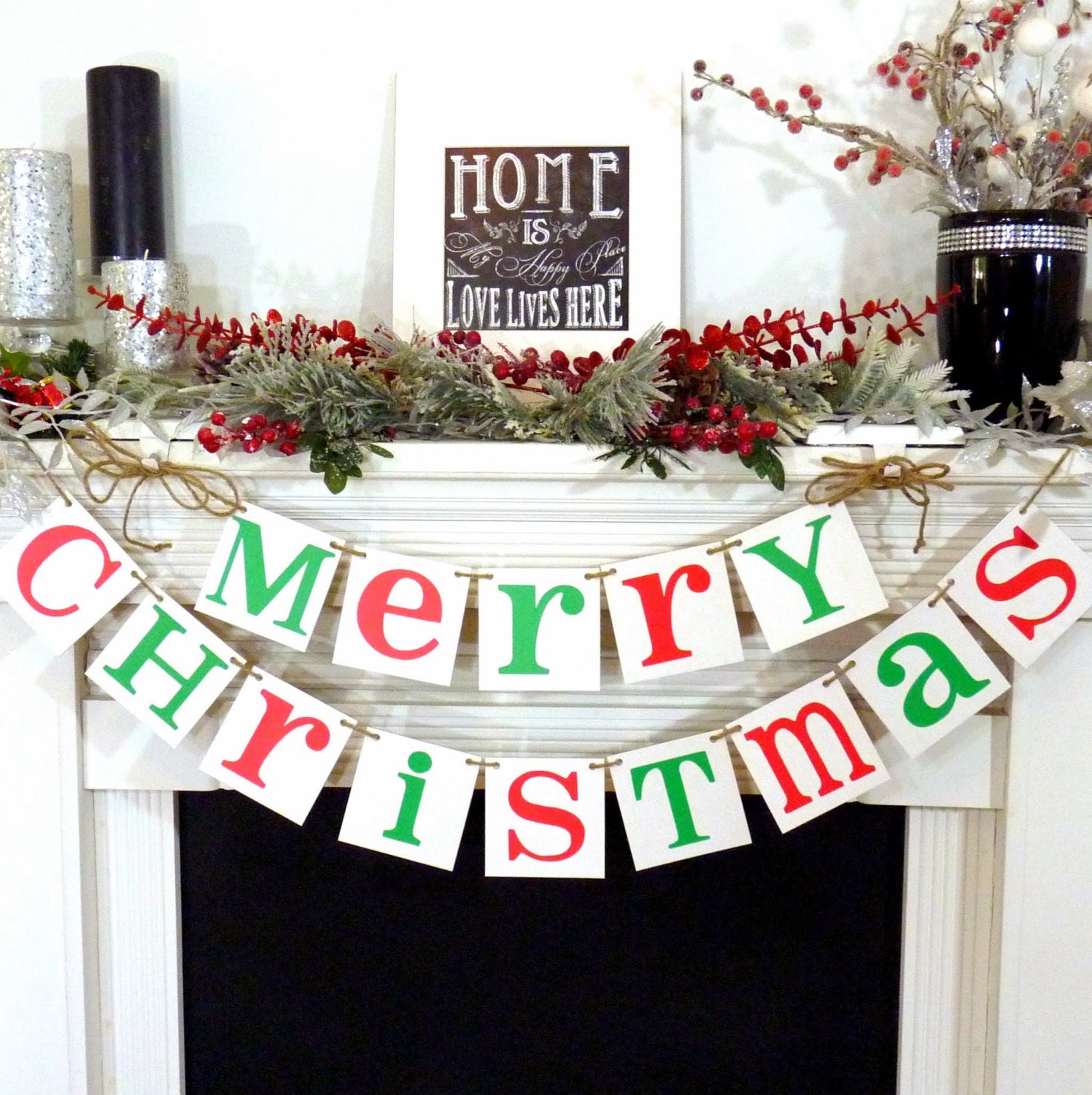 Christmas Banner Merry Christmas Sign Merry Christmas