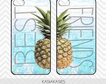 Pineapple BEST FRIENDS Case / Cute Summer iPhone 4 Case bff iPhone 5 Case iPhone 4S Case iPhone 5S Case One For Your BFF set of 2
