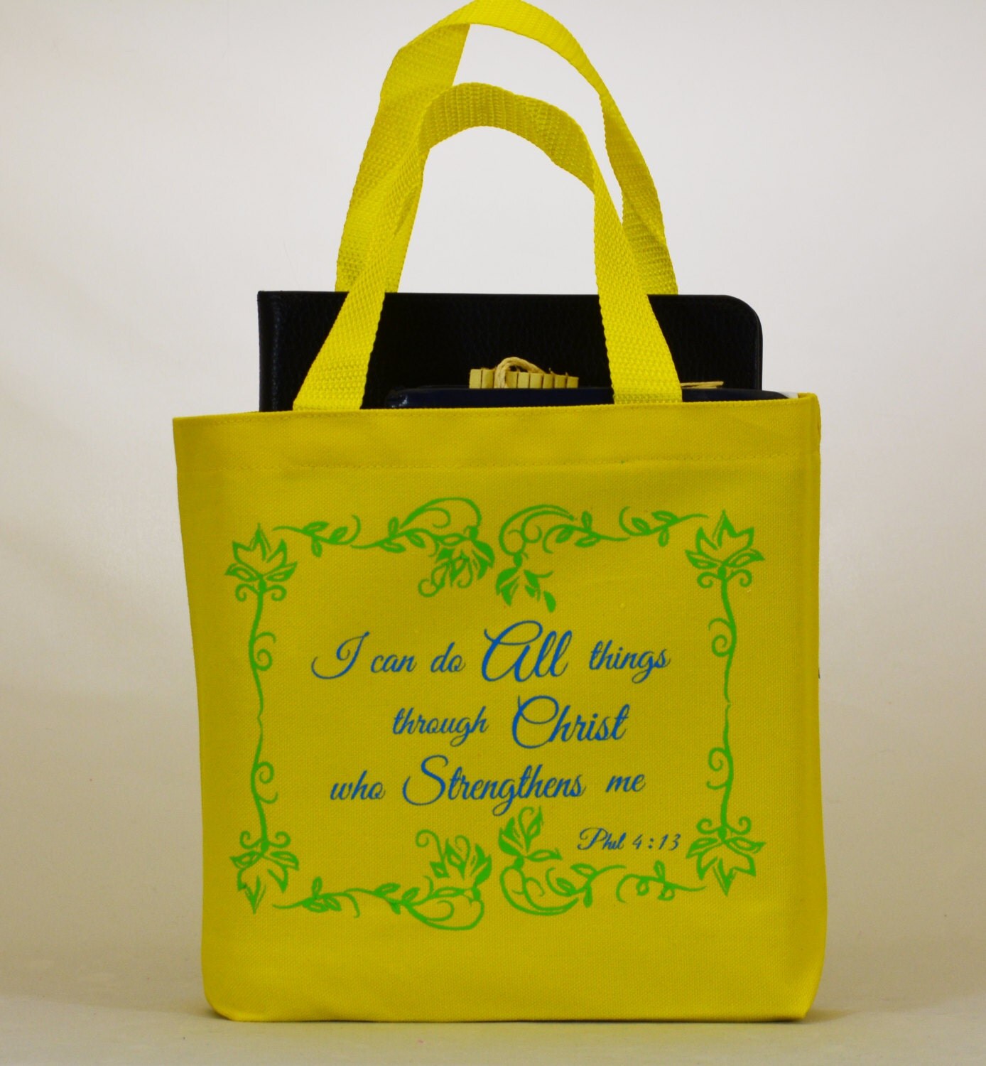 CLOSE OUT SALE Scripture Bible Book Tote Bag Gift Bag