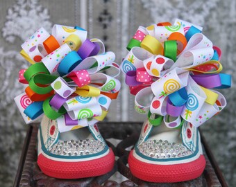 Lollipop Shoe Bows or Pigtail bows