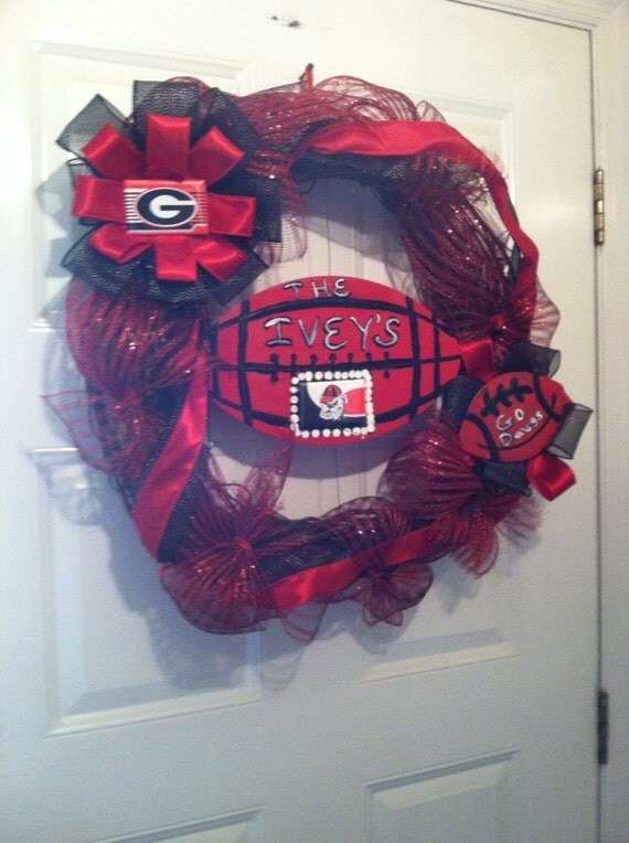 Georgia Bull Dawgs Wreath,Dawgs Wreath, Georgia Wreath, Bull Dawgs Football Wreath, Colligate Wreaths