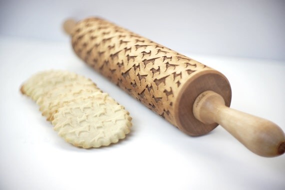 Embossing rolling pin - Dog pattern