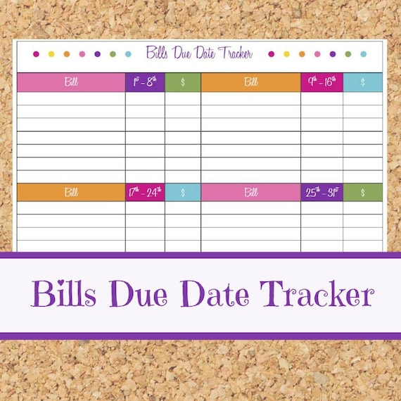 Due date tracker