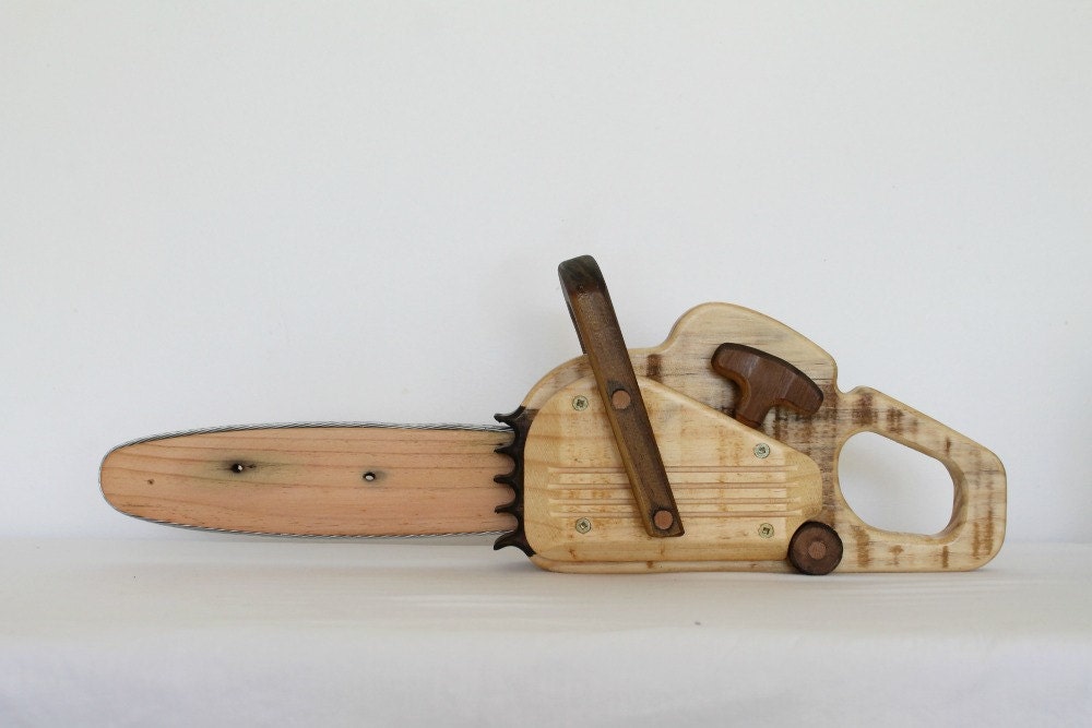 Needle &amp; Nail Wooden Toy Chainsaw