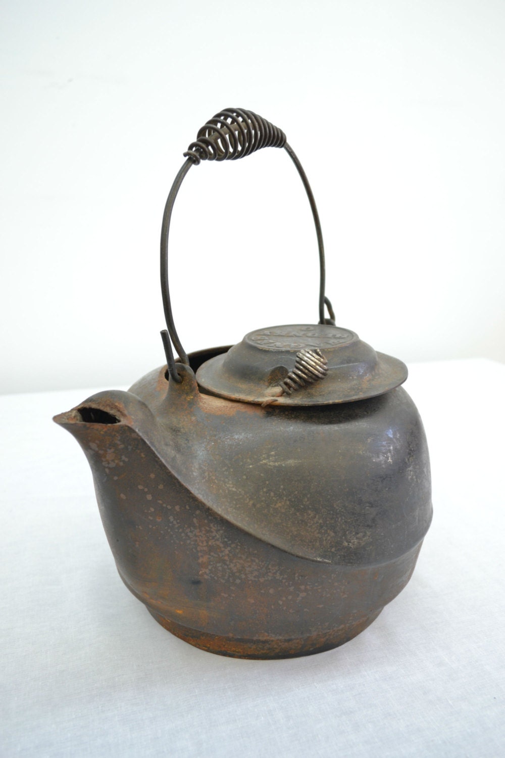 Antique Cast Iron Kettle Wagner Sidney Large Kettle