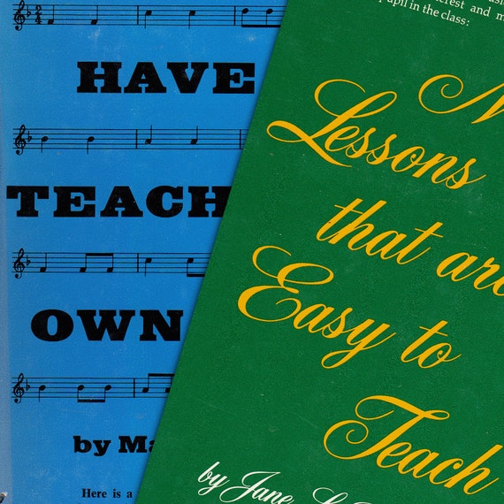 Vintage Books for Elementary School Music by OblivionBooks on Etsy