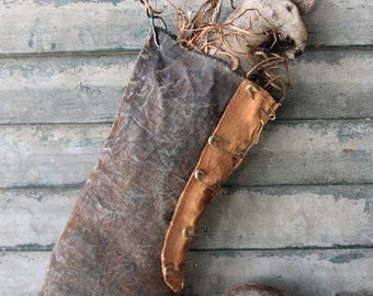 Witch Boot Mouse EPATTERN...primitive halloween cloth doll craft digital download sewing pattern...PDF...1.99