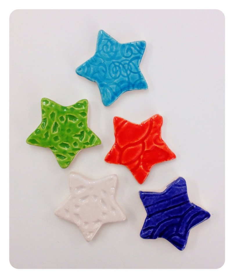 5 Custom HANDMADE MOSAIC STARS