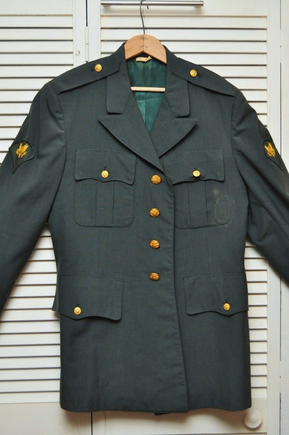 Vintage Mens US Army Military Uniform/Jacket & 1 Pair Pants/2