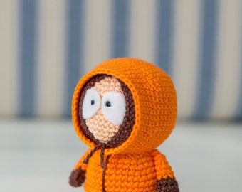 Crochet Pattern of Kenny McCormick from "South Park" (Amigurumi tutorial PDF file)