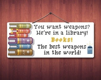 Doctor's Books - Doctor Who Cross Stitch Pattern PDF File
