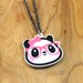 LAST ONE Dahlia the Nerdy Girl Panda Necklace