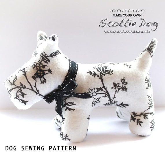 sewing dog pattern scottie patterns stuffed animal pdf clothing easy bird