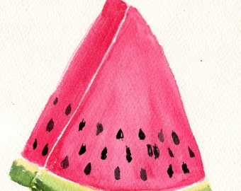 Popular items for melon watercolor on Etsy