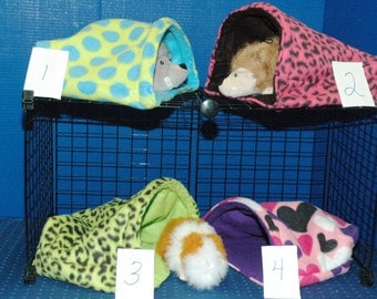Guinea Pig, Hedge Hog, XX LARGE 14x14 Snuggle Hut,FREE standing snuggle bag guinea pig accessories sleep sack fleece sleep sack