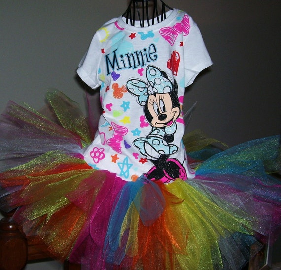 Minnie Mouse birthday tutu dress size 7/8 ready to ship