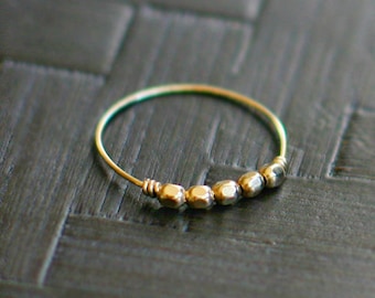 libra - minimalist handmade gold ring