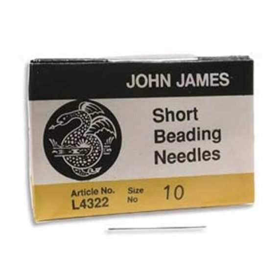 Beading Needles Size 10 John James English Short Beading