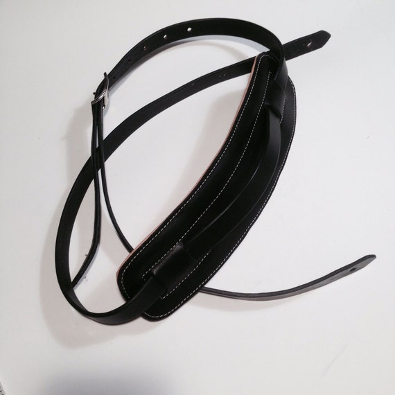 etsy strap Vintage  style strap guitar leather black guitar vintage etsy strap Vintage  style strap guitar leather black guitar vintage