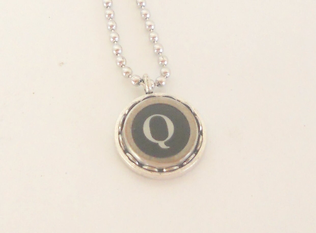 Image Result For Typewriter Key Initial Necklace Image Result For Typewriter Key Initial Necklace