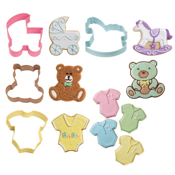 Baby Shower Cookie Cutter New Baby 4Piece Baby by iluvdesign