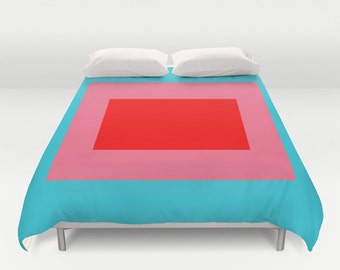 Modern Duvet Cover, Designer duvet cover, Colors duvet cover, Artistic duvet, original bedding, king duvet cover, queen duvet cover