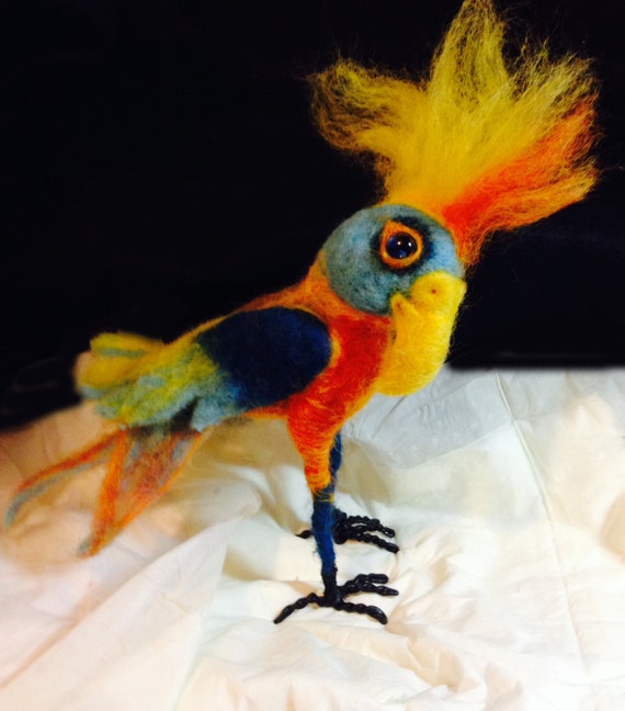 Needle Felted Bird Fantasy Wire Armature by HeavenlyArtDolls