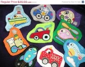 Christmas In July Sale Felt Board shapes Happy Vehicles set of 9 Il_170x135