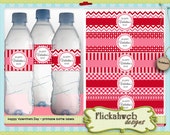 valentine's day water bottle label printables valentine digital printable use instant download valentines labels gift Il_170x135