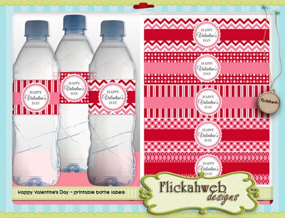 Free Printable Valentine S Day Water Bottle Labels