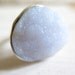 SALE - Chalcedony ring. Sterling silver ring with natural drusy Chalcedony. Blue drusy ring, drusy Chalcedony, organic, One of a Kind.
